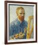 Self-Portrait in Front of the Easel, 1888-Vincent Van Gogh-Framed Giclee Print