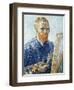 Self-Portrait in front of the Easel, c.1888-Vincent van Gogh-Framed Premium Giclee Print