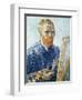 Self-Portrait in front of the Easel, c.1888-Vincent van Gogh-Framed Premium Giclee Print