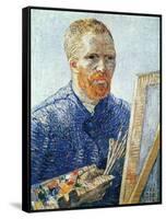 Self-Portrait in front of the Easel, c.1888-Vincent van Gogh-Framed Stretched Canvas