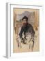 Self Portrait in His Atelier, c.1884-Claude Monet-Framed Giclee Print