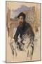 Self Portrait in His Atelier, c.1884-Claude Monet-Mounted Giclee Print