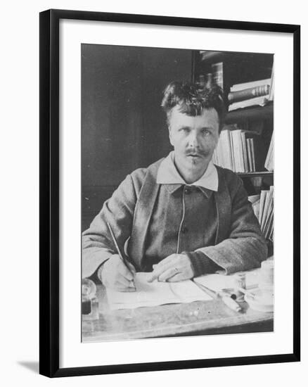 Self Portrait in His Study at Gersau, 1886-August Johan Strindberg-Framed Photographic Print