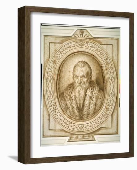 Self Portrait in Old Age, with Simulated Enframement-Bartolomeo Passarotti-Framed Giclee Print