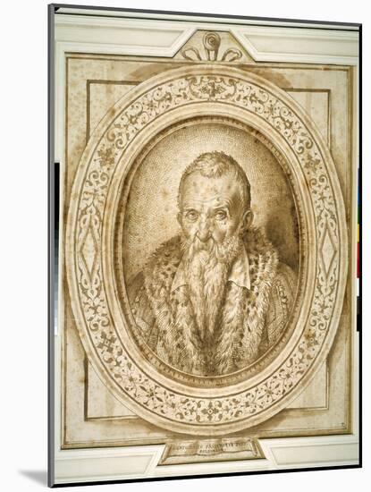 Self Portrait in Old Age, with Simulated Enframement-Bartolomeo Passarotti-Mounted Giclee Print