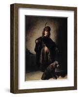 Self Portrait in Oriental Costume, 1631-Rembrandt van Rijn-Framed Giclee Print