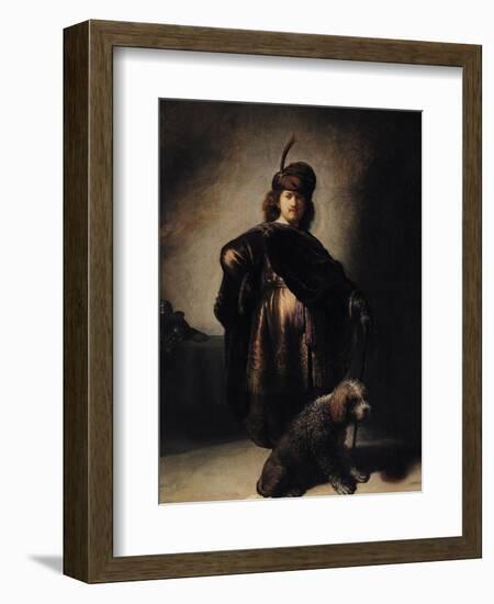 Self Portrait in Oriental Costume, 1631-Rembrandt van Rijn-Framed Giclee Print