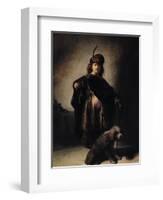 Self Portrait in Oriental Costume, 1631-Rembrandt van Rijn-Framed Giclee Print