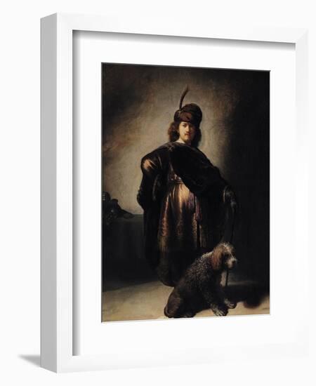 Self Portrait in Oriental Costume, 1631-Rembrandt van Rijn-Framed Giclee Print