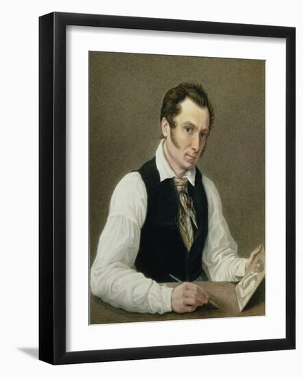 Self Portrait in Peter Prison, 1836-Nikolai Alexandrovich Bestuzhev-Framed Giclee Print