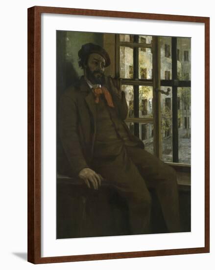 Self-Portrait in Prison-Gustave Courbet-Framed Giclee Print