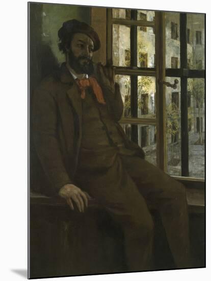 Self-Portrait in Prison-Gustave Courbet-Mounted Giclee Print