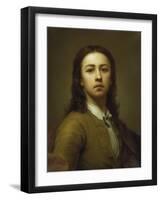 Self-Portrait in Red Coat, 1744-Anton Raphael Mengs-Framed Giclee Print