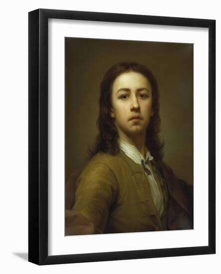 Self-Portrait in Red Coat, 1744-Anton Raphael Mengs-Framed Giclee Print