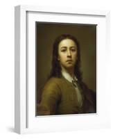 Self-Portrait in Red Coat, 1744-Anton Raphael Mengs-Framed Giclee Print