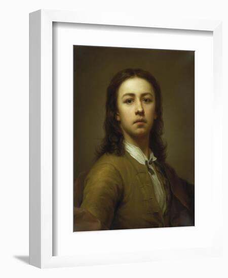 Self-Portrait in Red Coat, 1744-Anton Raphael Mengs-Framed Giclee Print