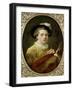 Self Portrait in Renaissance Costume-Jean-Honoré Fragonard-Framed Giclee Print