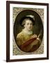 Self Portrait in Renaissance Costume-Jean-Honoré Fragonard-Framed Giclee Print