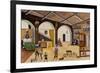 Self-Portrait in the Interior of His House-Orneore Metelli-Framed Giclee Print