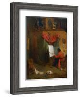 Self Portrait in the Studio-William Holbrook Beard-Framed Giclee Print