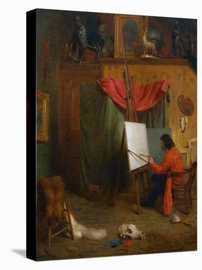 Self Portrait in the Studio-William Holbrook Beard-Stretched Canvas
