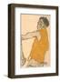 Self-Portrait in Yellow Vest, 1914-Egon Schiele-Framed Art Print