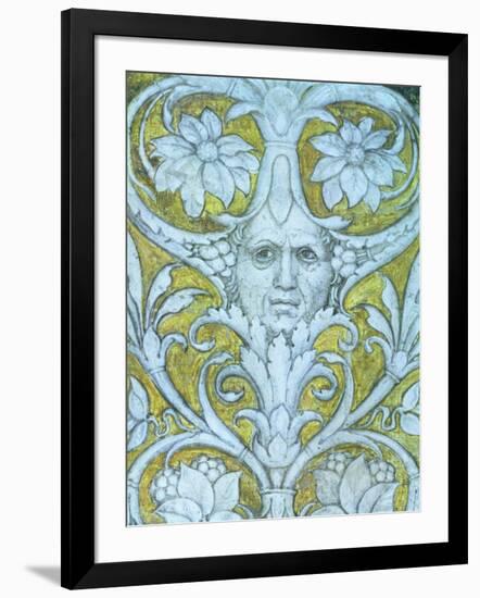 Self Portrait Incorporated into the Decorative Frieze of the Camera Degli Sposi or Camera Picta-Andrea Mantegna-Framed Giclee Print