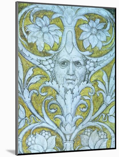 Self Portrait Incorporated into the Decorative Frieze of the Camera Degli Sposi or Camera Picta-Andrea Mantegna-Mounted Giclee Print