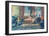 Self-Portrait: Interior of my New York Apartment, 1927-George Luks-Framed Giclee Print