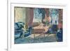 Self-Portrait: Interior of my New York Apartment, 1927-George Luks-Framed Giclee Print