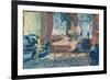 Self-Portrait: Interior of my New York Apartment, 1927-George Luks-Framed Giclee Print