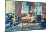 Self-Portrait: Interior of My New York Apartment. Dated: 1927. Dimensions: sheet: 35.88 × 51.12 ...-George Luks-Mounted Poster