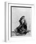 Self Portrait Leaning on a Stone Sill, 1639-Rembrandt van Rijn-Framed Giclee Print