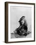 Self Portrait Leaning on a Stone Sill, 1639-Rembrandt van Rijn-Framed Giclee Print