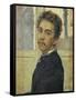 Self-Portrait, Madrid 1878-Ferdinand Hodler-Framed Stretched Canvas