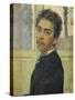 Self-Portrait, Madrid 1878-Ferdinand Hodler-Stretched Canvas