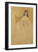 Self Portrait, Naked, Sitting on a Bed-Gwen John-Framed Giclee Print