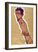 Self Portrait Nude, 1910-Egon Schiele-Framed Giclee Print