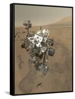 Self-Portrait of Curiosity Rover in Gale Crater on the Surface of Mars-null-Framed Stretched Canvas