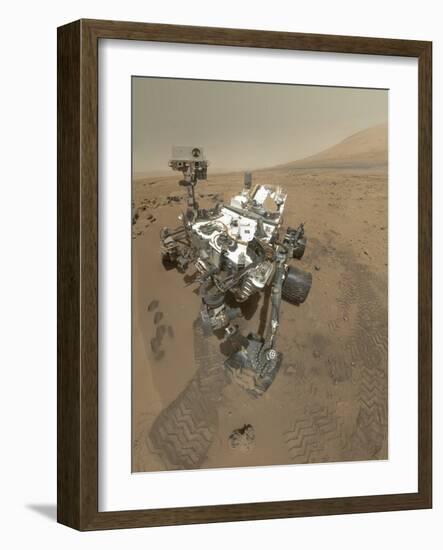 Self-Portrait of Curiosity Rover in Gale Crater on the Surface of Mars-null-Framed Photographic Print