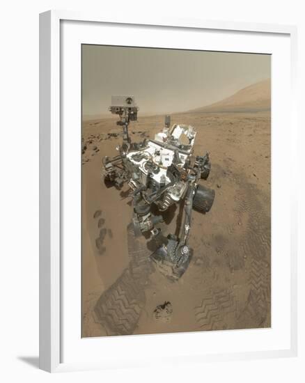 Self-Portrait of Curiosity Rover in Gale Crater on the Surface of Mars-null-Framed Photographic Print