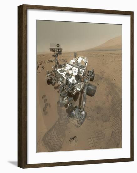 Self-Portrait of Curiosity Rover in Gale Crater on the Surface of Mars-null-Framed Photographic Print