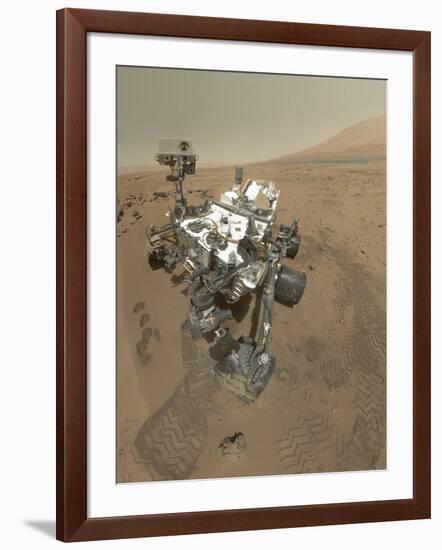 Self-Portrait of Curiosity Rover in Gale Crater on the Surface of Mars-null-Framed Photographic Print