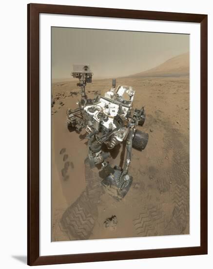 Self-Portrait of Curiosity Rover in Gale Crater on the Surface of Mars-null-Framed Photographic Print