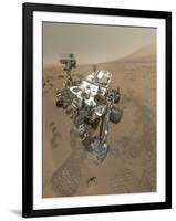 Self-Portrait of Curiosity Rover in Gale Crater on the Surface of Mars-null-Framed Photographic Print