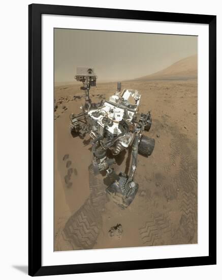 Self-Portrait of Curiosity Rover in Gale Crater on the Surface of Mars-null-Framed Photographic Print