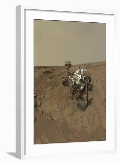 Self-Portrait of Curiosity Rover on the Surface of Mars-null-Framed Photographic Print