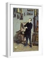 Self-Portrait of Giovanni Boldini Looking at a Picture, Ca 1865-Giovanni Boldini-Framed Giclee Print