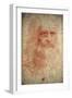 Self Portrait of Leonardo Da Vinci, Italian Painter, Sculptor, Engineer and Architect, C1513-Leonardo da Vinci-Framed Giclee Print