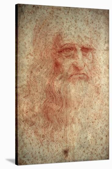 Self Portrait of Leonardo Da Vinci, Italian Painter, Sculptor, Engineer and Architect, C1513-Leonardo da Vinci-Stretched Canvas